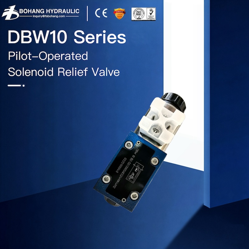 Rexroth replacement Pilot-Operated Solenoid Relief Valve DBW10B2-52_200S6EG24N9K4R12